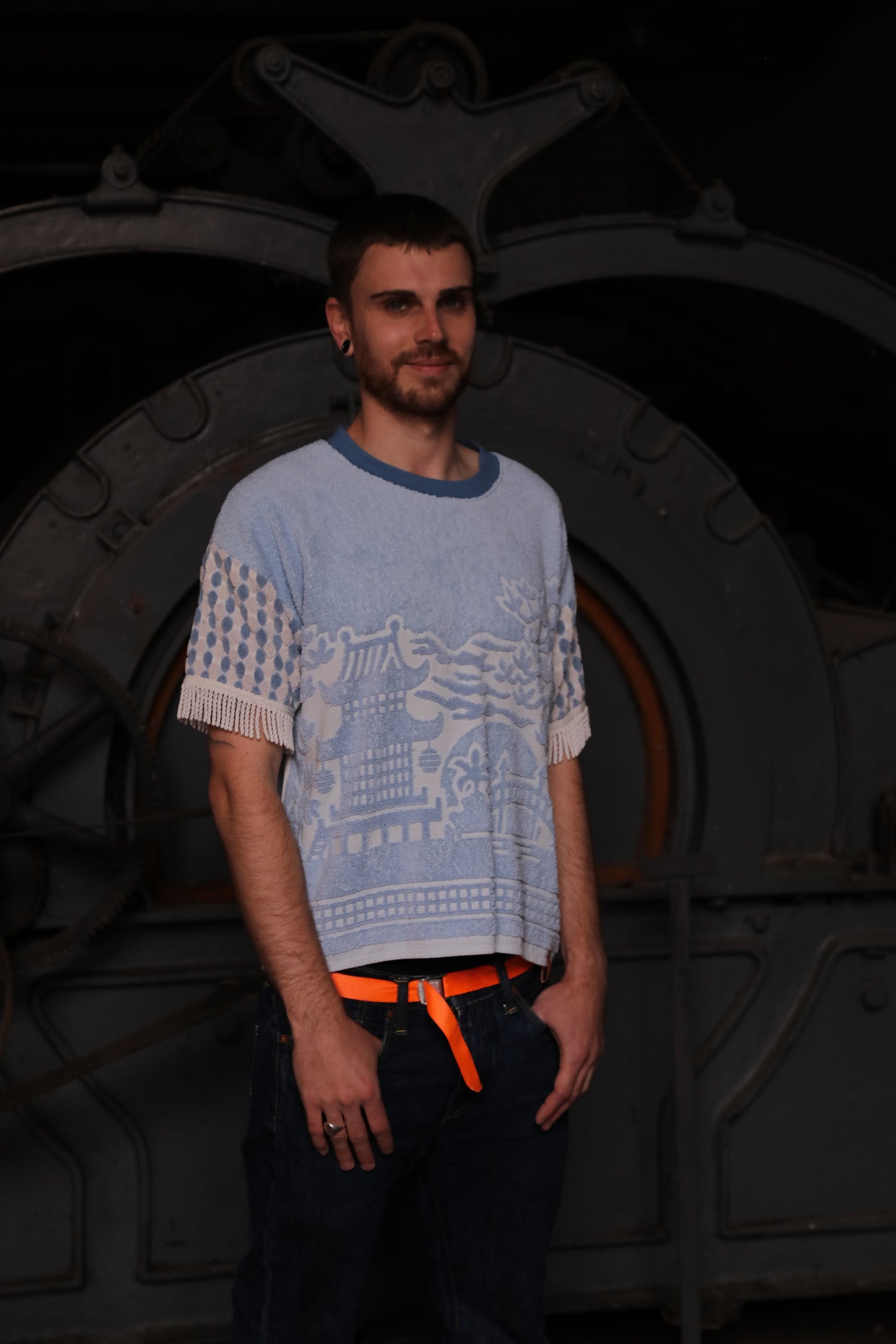 Unisex T-Shirt Upcycling Japan, Größe L