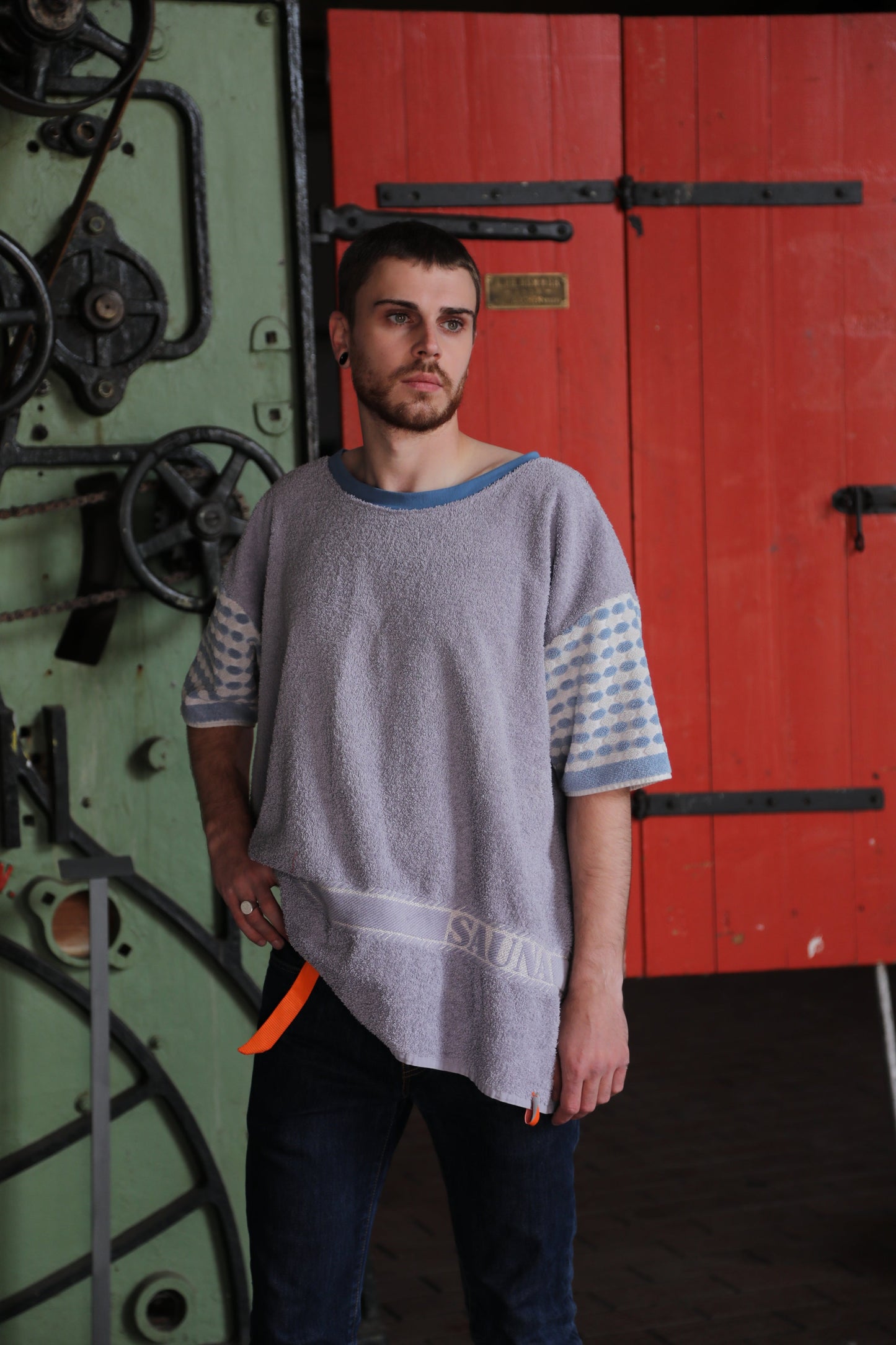 Unisex T-Shirt Upcycling Sauna, Größe XL