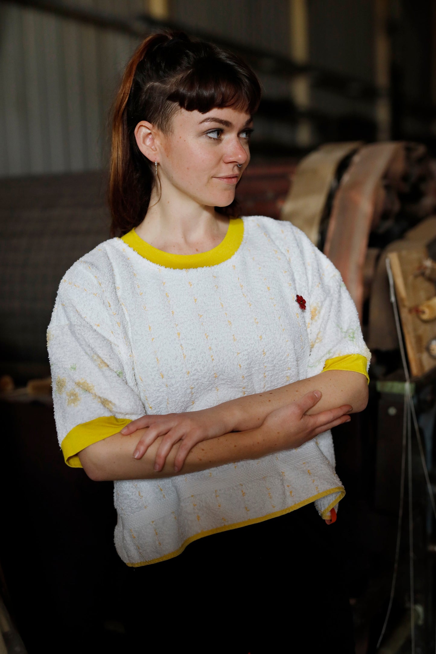 Camiseta Única Unisex Upcycling Sunshine, talla M