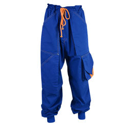 Cargohose, Blau