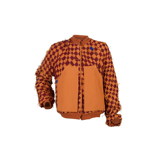 Chaqueta de algodón reciclado, naranja