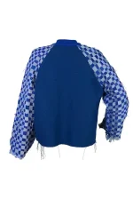 Blue Recycled Cotton Jacket - Imagen 3