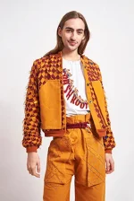 Recycled Cotton Jacket, Orange
