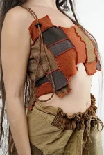 Patched Crop Top